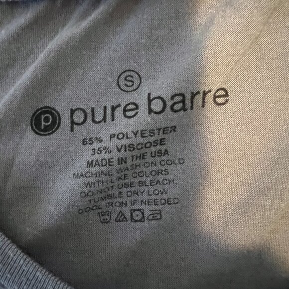 Pure Barre Gray Tank "Peace Love & Barre" - Picture 3 of 3